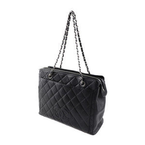 Chanel Matelasse Chain Shoulder Black Matte Bag